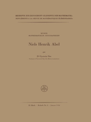 cover image of Niels Henrik Abel